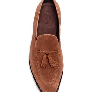 Elegant Brown Suede Loafers for Men